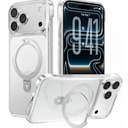 TORRAS Ostand Slim for iPhone 17 Pro Max Case Clear, Upgraded Magnetic Stand, Fit for MagSafe, Frameless with Thin OpenEdge Fit, Minimalist Phone Case for iPhone 17 Pro Max, 6.9'', Drop Protection