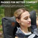 EVER ADVANCED Padded Oversized Folding Camping Chair for Adults, Heavy Duty Lawn Chair with Side Pockets, Portable Collapsible Quad Chair for Outside, Support Up to 500lbs, Black, 24 inches x 19.7 inches x 40 inches