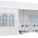 10x30Ft Outdoor Party Tent Gazebo, Waterproof Gazebo Canopy Tents with 8 Removable Sidewalls, Heavy Duty Tents with Marquee Featuring Windows, Suitable for Large Wedding, Party, Birthday, Camping (White)