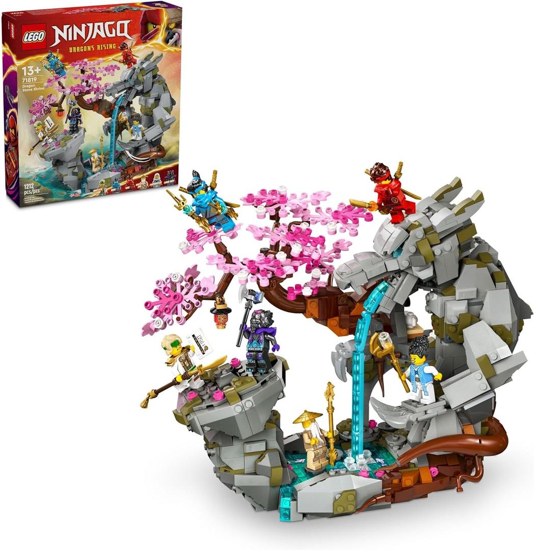 LEGO NINJAGO Dragon Stone Shrine - Build and Display Ninja Toy with 6 Action Figures - Advanced Building Set for Boys and Girls Ages 13+