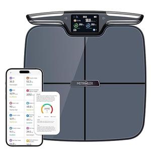 Premium Smart Digital Body Weight Scale FSA or HSA elegible - 8 Electrodes – 56+Metrics -Rechargeable- WiFi & Bluetooth - Full Body Analysis -Track Body Fat, Muscle Mass, Fat Percentage, Sleek Design
