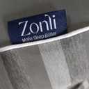 ZonLi Cooling Body Pillows for Adults, Quilted Long Pillow for Bed (Blue)