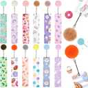Outus 12 Pack Cute Bookmarks for Kids Girly Book Marks with Rulers Fluffy Pendant Page Markers Reading Accessories Gift for Girls Women Students School Supplies Classroom Rewards Bookworm Party Favors