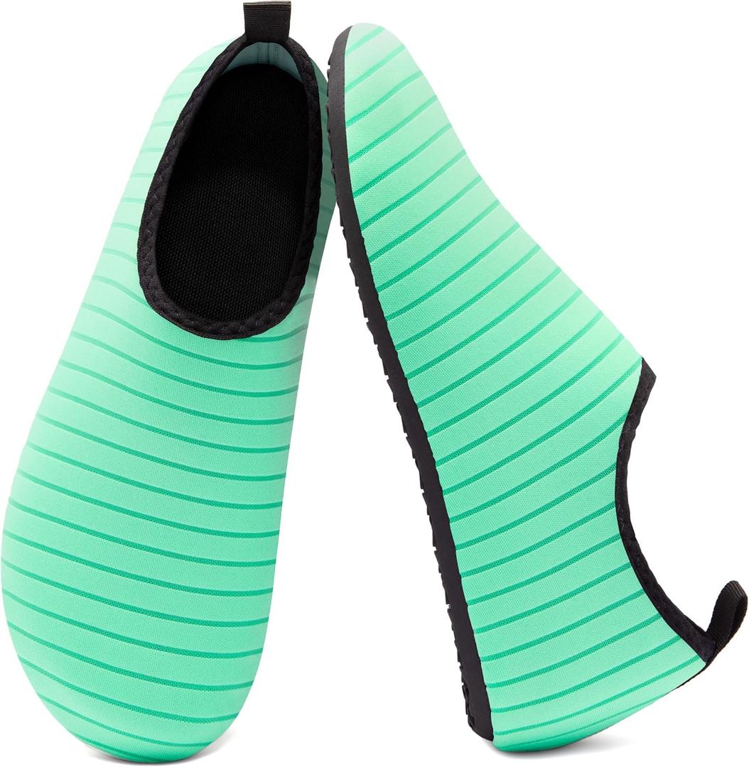 Metog Men Women Water Shoes Quick-Dry Aqua Socks Barefoot Slip-on for Beach Swim Sport Surf Yoga Exercise