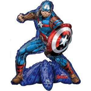Anagram/MD 26" Avengers Captain America Birthday Party Decoration Supply Multi-Balloon Mylar Foil Air-Fill Balloon