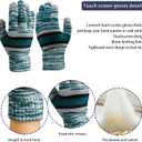 Vintage Classic Skull Cap 3D Embroidery Beanie Cuffed Winter Hat Knit Comes with Warm Gloves Fasion Gifts for Men Women Fans