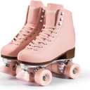 Roller Skates for Women/Youth with Height Adjustable stoppers Retro Quad Roller Skates for Outdoor and Indoor, US 