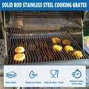 Cooking Grids and Reversible Griddle for Napoleon Rogue 425 Series Grill