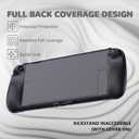 PlayVital Ranger Protective Case for Nintendo Switch 2 with Stand | Ergonomic Anti-Slip Silicone Grips, Dockable Hard Shell, 4 Thumbstick Caps | Quick-Release-Joycon Design Full-Body Cover, Black