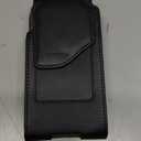 Belt Holster for iPhone 15 14 13 12 11 Pro Max, 15/14 Plus, XS Max, Samsung Galaxy S23+ A54 A53 A52, Belt Phone Holder for Men with Card Slot (Black)
