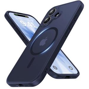 Faiono Magnetic for iPhone 17 Case [Full Camera Protection][Military-Grade Protection][Compatible with MagSafe] Shockproof Protective Slim Phone Case for iPhone 17, Titanium Blue