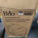 Brio Countertop Self Cleaning Bottleless Water Cooler Dispenser with Filtration - Hot Cold and Room Temperature Water. Free Extra Replacement Filters Included - UL/Energy Star Approved