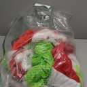 Adrinfly 7pcs Christmas Big Monster Santa Suit for Adult Green Deluxe Santa Costume With Mask XL