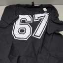 Number 67 Numbered Uniform Sports Jersey Team 67th Birthday T-Shirt XL
