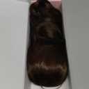 Flufymooz Ponytail Extension for Women, 20 Inch Drawstring Ponytail Hair Extension for Women, Soft Natural Looking Synthetic Pony Tails Hairpiece(Dark Chocolate Brown)