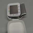 MMIZOO Wrist Blood Pressure Monitor Large LCD Display BP Machine Adjustable Cuff 5.31-7.68 inch Automatic 99x2 Sets Memory with Carrying Case for Home Use (W1681) (White)