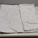 OTOSTAR Linen Throw Pillow Covers Set of 2 Decorative Square Pillowcases Cushion Covers 20x20 Inch for Home Decor Sofa Bedroom Car 50 x 50CM Grey Blue (More Grey)