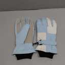 SPOTFISH Snow Gloves Women Ski Waterproof Touchscreen Winter Warm Snowboarding (Blue and White, One Size)