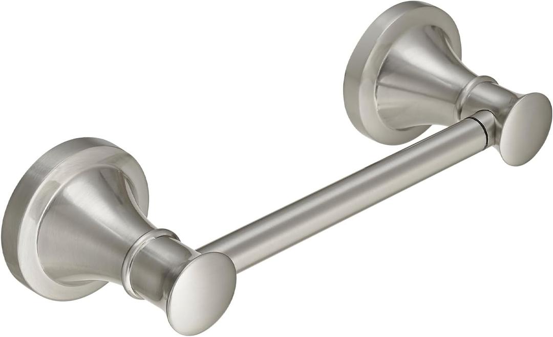 RUMOSE Toilet Paper Roll Holder Bathroom Flexible Pivoting Tissue Handle on Wall Mounted Brushed Nickel Rustproof Toilet Tissue Roll Holder,Stainless Steel