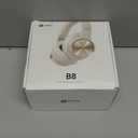 Picun B8 Bluetooth Headphones, 120H Playtime Headphone Wireless Bluetooth with 3 EQ Modes, Low Latency, Hands-Free Calls, Over Ear Headphones for Travel Home Office Cellphone PC Khaki White