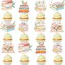 Storybook Cupcake Toppers Storybook Baby Shower Cake Decorations Storybook Baby Shower Decorations Cupcake Toppers for Reading Book Baby Birthday Party