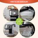 FOLLOWIN Coffee Machine Cleaner and Descaler,Espresso Coffee Maker Cleaner(2 Pack & 6 Uses),Descaling Solution for Espresso Machines and Single Use Coffee Maker