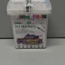 Ohuhu Markers: 48-Color Double Tipped Brush & Chisel Alcohol Markers for Adults Coloring Illustration, Alcohol-based Art Marker Set with Unique Designed Grip, Great Value Pack for Beginners