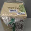 SUSTEAS Electric Kettle  57oz Hot Tea Water Boiler with Thermometer, 1500W Fast Heating Stainless Steel Pot, Cordless LED Indicator, Auto ShutOff & Boil Dry Protection, Glossy Silver