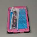 SEYMAC stock Case for iPad 9th/ 8th/ 7th Generation 10.2'', Shockproof with Screen Protector, Pencil Holder [360 Rotating Hand Strap] & Stand, for iPad 10.2 inch 2021-2019 (Rose+Black)