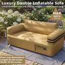 Portable Inflatable Sofa Couch with Built-In Pump, Multifunctional Durable Blow Up Couch for Camping, Backyard & Outdoor, Inflatable Camping Furniture Loveseat Couch for Home, Guests & Movie Night