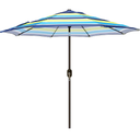 Blissun 9' Outdoor Patio Umbrella, Outdoor Table Umbrella, Yard Umbrella, Market Umbrella with 8 Sturdy Ribs, Push Button Tilt and Crank