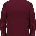 Lilax Boys' Button Down Shirt Solid Long Sleeve Dress Shirt (Red)