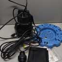 Acquaer 1/4 HP Automatic Swimming Pool Cover Pump, 2250 GPH Submersible Sump Pump with 3/4 Check Valve Adapter & 25ft Power Cord, Water Removal for Pool, Hot Tubs, Rooftops, Water Beds and more