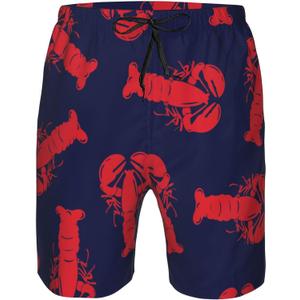 Boardshorts Red Lobster Men's Quick Dry Swim Trunks Beach Shorts, M