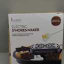 Kusini Smores Maker Tabletop Indoor - Flameless Electric Marshmallow Roaster  4 Detachable Trays & 4 Roasting Forks  Gift Set & Date Night Idea. Movie Night Supplies & Housewarming Gift