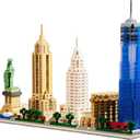 JXRLMB New York Iconic Architecture Skyline Micro Building Blocks  Challenging Construction Set for Adults and Teens 14+ 3452 Pieces, Perfect Home and Office Decoration, Gift for Friends