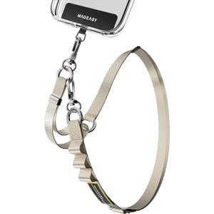 MAGEASY 2-In-1 Cell Phone Lanyard Crossbody - Universal Crossbody Phone Strap & Phone Wrist Strap with Built-in Keychain, Phone Tether Tab | Anti Drop & Anti Theft for Daily & Outdoor Activities (Starlight) MAGEASY 2-In-1 Cell Phone Lanyard Crossbody - Universal Crossbody Phone Strap & Phone Wrist Strap with Built-in Keychain, Phone Tether Tab | Anti Drop & Anti Theft for Daily & Outdoor Activities (Starlight)