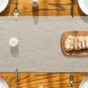 Artoid Mode Light Brown Table Runner, Seasonal Fall Washable Kitchen Dining Table Decoration for Home Party Decor 13x90 Inch