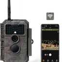 GardePro E6 WiFi Trail Camera (Non-Cellular), Stable WiFi with External Antenna, On-Site App Viewing, 64MP 1296P HD, No-Glow Night Vision, Motion Activated Waterproof Game Camera
