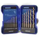 COMOWARE 15Pcs Drill Bit Set (1/16"-3/8"), M35 HSS Twist Drill Bits, Jobber Length, Straight Shank, Metal Drills bit Set for Steel, Stainless Steel/Iron/Wood/Plastic, with Metal Indexed Storage Case