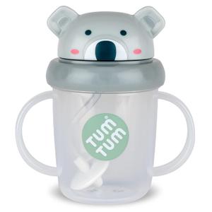 TUM TUM Tippy Up Free Flow Sippy Cup (No Valve), Sippy Cup for Toddlers, BPA Free (Kev Koala 200ml)