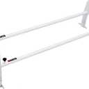 VEVOR Van Ladder Racks, 47.2/in-78.7/in Adjustable Van Roof Racks, 500 lbs Capacity Alloy Steel Ladder Racks for Van, Rain Gutter Racks Compatible with Full-Size Vans, 2 Pcs White