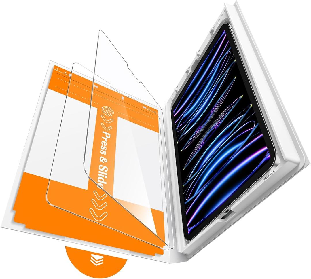 iGluz 2 Pack for iPad Pro 11"(4th 3rd 2nd 1st Gen) iPad Air 10.9"(5th 4th Gen) 9H+ Tempered Glass Screen Protector with Easy-Install Box[12FT Military Grade Shatterproof] HD Clarity,Scratch Resistant