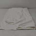 Cooling Full Duvet Cover Set 3 Pieces-100% Washed Cotton Linen Like Textured Ultra Soft Cozy Bedding with Zipper Closure,Includes 1 Duvet Cover & 2 Pillow Shams(Off White,Full 80"x90")