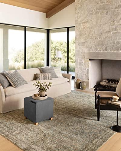 Loloi Amber Lewis Morgan Collection MOG-04 Sea/Sage 2'-0" x 5'-0" 38" Thick Accent Rug feat. CloudPile, Neutral, Room Décor, Vintage Inspired, Livingroom, Bedroom, Dining Area