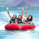 Swonder Towable Tubes for Boating, 65 & 75 Boat Tubes and Towables - Newport Classic Round Inflatable Tubes for Boats to Pull, 3 Person