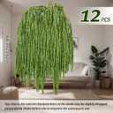 Suncalla Forest Green Spring Natural Dried Amaranthus Hanging Flowers Amaranthus Artificial Flowers for Wedding Arch Bouquet Floral Garland Wall Home Decoration (23 Inch,12 Pcs)