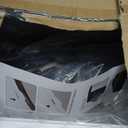 Stainless Steel Litter Box | XL Enclosed Cat Litter Boxes with Lid for Big Cats | High Sided, Anti-Urine Leakage | Non-Stick Bottom & Includes Litter Mat & Metal Scoop (Silver Gray)