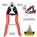 TICONN 1/8" Black Stainless Steel Deck Railing Cable 300ft with Cutter, Premium Wire Rope for DIY Deck or Stair Cabling Project