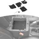 for Wrangler JL Center Console Organizer Gun Safe Box with Key Lock for Jeep Wrangler JL JLU 2018-Present for Gladiator JT 2020-Present Black Storage Accessories